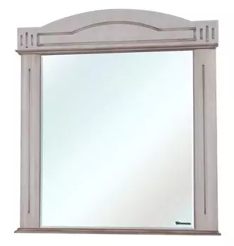 Зеркало Bellezza Аллегро Люкс 120, белый/серебро