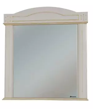 Зеркало Bellezza Аллегро Люкс 80, белый/золото