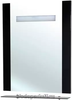 Зеркало Bellezza Берта 75 с полкой, черный