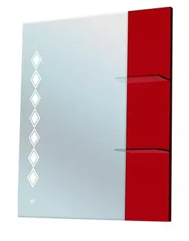 Зеркало Bellezza Глория Гласс 75, бордовый