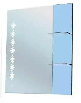 Зеркало Bellezza Глория Гласс 75, голубой