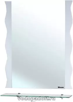 Зеркало Bellezza Мари 60 волна, белый