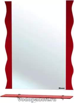 Зеркало Bellezza Мари 60 волна, красный