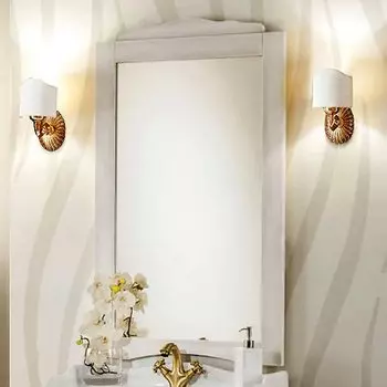 Зеркало Cezares Lorenzo bianco patinato