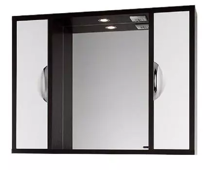 Зеркало для ванной 120 1.9, венге/белый