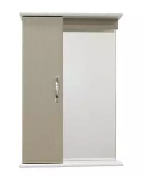 Зеркало для ванной 55 1.33 с освещением, бежевый