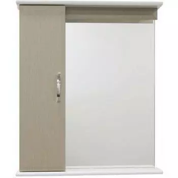 Зеркало для ванной 60 см без освещения 1.33, бежевый