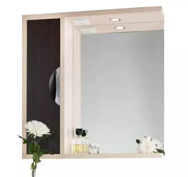 Зеркало для ванной 75 1.9, дуб/венге