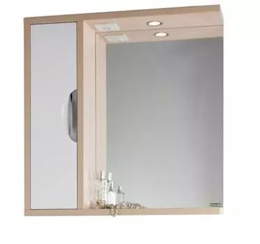 Зеркало для ванной 75 1.9, дуб/белый