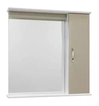 Зеркало для ванной 75 см без освещения 1.33, дуб