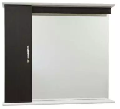 Зеркало для ванной 85 см с освещением 1.33, венге