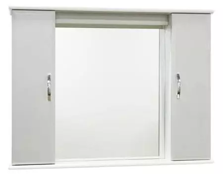 Зеркало для ванной 95 см без освещения 1.33, белый