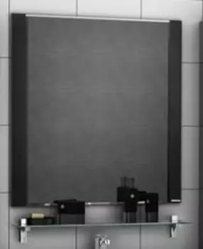 Зеркало для ванной Акватон Ария 80 черный глянец