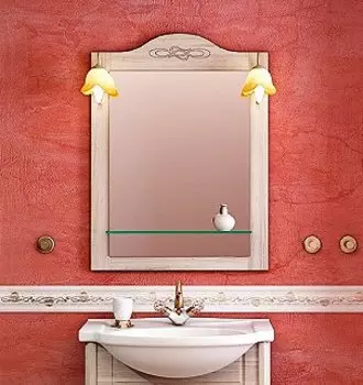 Зеркало EcoGreen Лидо 65 беленый дуб