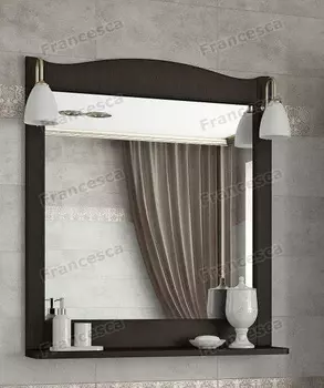 Зеркало Francesca Империя П 70 венге (полотно+светильники Изабель)