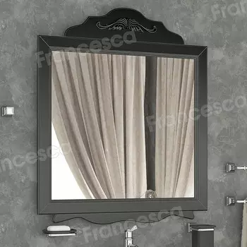 Зеркало Francesca Эстель 85 черный, декоративная рама