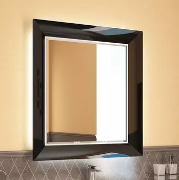 Зеркало INGENIUM Вог 75, черный
