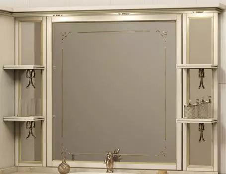 Зеркало Opadiris Корсо-оро с боковыми зеркалами, бежевый