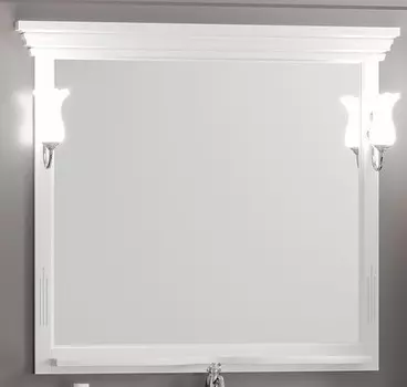 Зеркало Opadiris Риспекто 120 белый матовый