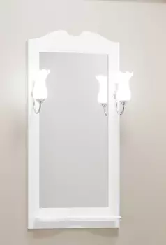 Зеркало Opadiris Тибет 50 белый матовый