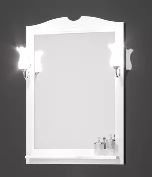 Зеркало Opadiris Тибет 80 белый матовый