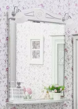 Зеркало Sanflor Адель 65, дуб/серебро