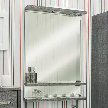 Зеркало Sanflor Румба 60, венге/серебро