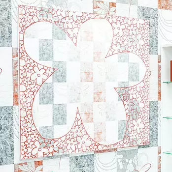 Зеркало Sanflor Санфлор 100, белый/красный