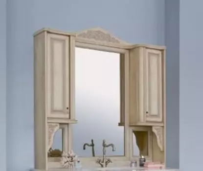 Зеркало-шкаф Аллигатор Классик 125, дуб