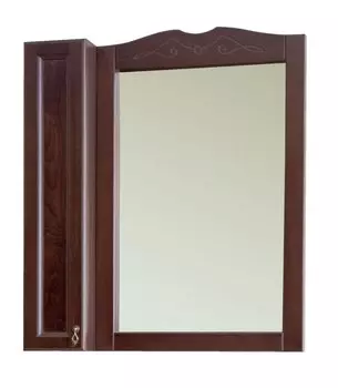 Зеркало-шкаф Аллигатор Милана 3 85, орех