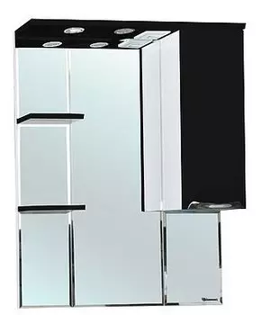 Зеркало-шкаф Bellezza Альфа 75, черный