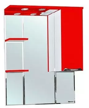 Зеркало-шкаф Bellezza Альфа 75, красный