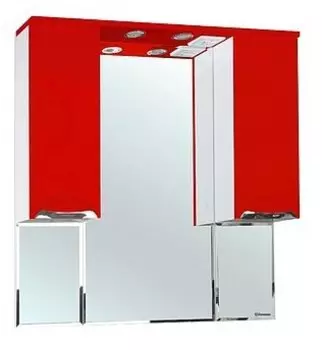 Зеркало-шкаф Bellezza Альфа 90, красный