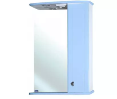 Зеркало-шкаф Bellezza Астра 55, голубой