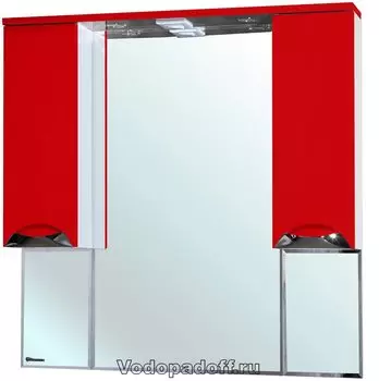 Зеркало-шкаф Bellezza Белла 105 люкс, красный