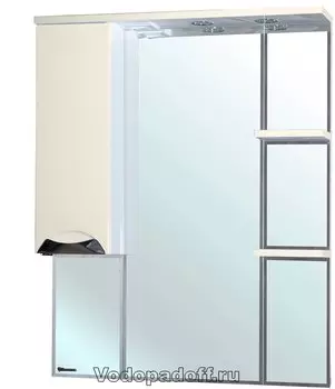 Зеркало-шкаф Bellezza Белла 85 люкс, бежевый