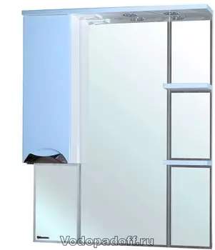 Зеркало-шкаф Bellezza Белла 85 люкс, голубой