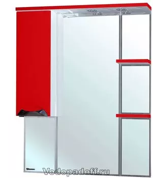Зеркало-шкаф Bellezza Белла 85 люкс, красный