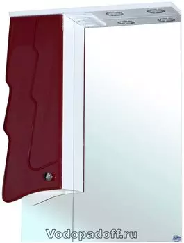 Зеркало-шкаф Bellezza Ёлка 60, бордовый