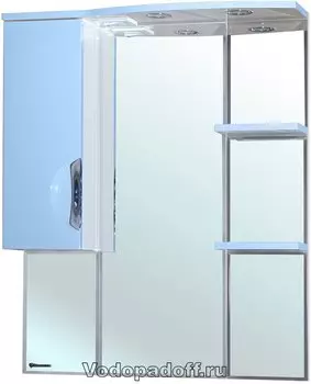 Зеркало-шкаф Bellezza Лагуна 75, голубой