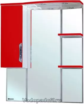 Зеркало-шкаф Bellezza Лагуна 75, красный