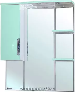 Зеркало-шкаф Bellezza Лагуна 75, салатовый