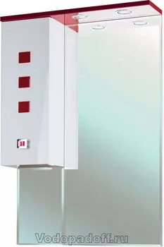 Зеркало-шкаф Bellezza Натали 60, красный