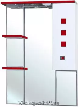 Зеркало-шкаф Bellezza Натали 70, красный