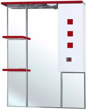 Зеркало-шкаф Bellezza Натали 80, красный