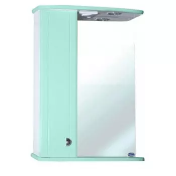 Зеркало-шкаф для ванной Bellezza Астра 50, салатовый