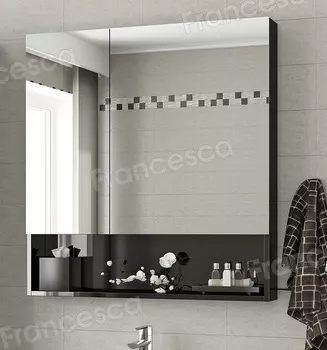 Зеркало-шкаф Francesca Forte 60 черный