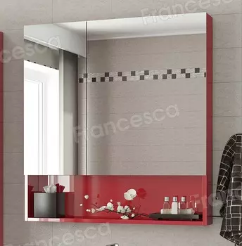 Зеркало-шкаф Francesca Forte 60 красный