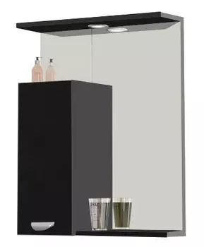 Зеркало-шкаф Vod-Ok Марко 60, черный