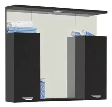 Зеркало-шкаф Vod-Ok Марко 90 черный